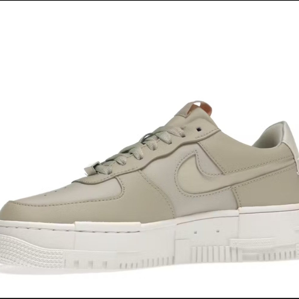 Nike Air Force 1 Low Pixel Stone Bone Summit White (Women's) Sz 9.5